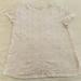 Athleta Tops | Athleta 100% Cotton Cream And Off White Snake Skin Patterned Tee Size M | Color: Cream/White | Size: M