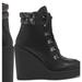 Jessica Simpson Shoes | Jessica Simpson Madelyn Wedge Booties | Color: Black | Size: 8m
