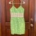 Lilly Pulitzer Dresses | Lilly Pulitzer Lenora Lace Cutout Sundress Size 0 | Color: Green/White | Size: 6