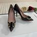 Kate Spade Shoes | Kate Spade Women Heels Size 6b Patent Leather | Color: Black/Gray | Size: 6