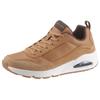 Sneaker SKECHERS "Uno Stacre", Herren, Gr. 43, braun (hellbraun), Leder, Lederimitat, sportlich, Schuhe, mit Luftkammernsohle, Freizeitschuh, Halbschuh, Schnürschuh