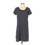 Joe Fresh Casual Dress - Shift: Blue Stripes Dresses - Women's Size Small