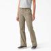 Dickies Women's Slim Fit Bootcut Pants - Rinsed Desert Sand Size 26 (FP515)