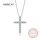 Collier pendentif croix Moissanite véritable pour femme argent regardé 100% diamant document D