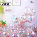 Ballons avec confettis en papier 20 pièces 12 pouces décorations pour Noël nouvel an mariage
