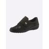 Klettschuh CLASSIC BASICS, Damen, Gr. 41, Weite H, schwarz, Nubukleder, Schuhe Klettschuh Slipper