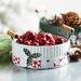 Embossed Holiday Container Multicolor 5.5"H Metal Set of 3 - 12"Lx10.5"Wx5.5"H;9.5"Lx8.5"Wx4.75"H;8.5"Lx7"Wx4"H