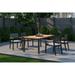 NewAge Products Outdoor Furniture Rhodes 5 Piece Patio Dining Set with 72 in. Table