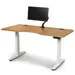 Copeland Furniture Invigo Ergonomic Sit-Stand Desk with Monitor Arm - 3072-RRC-EE-76-W-G-M-P-N-N-N