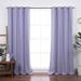 Alcott Hill® Mendelsohn Linen Blend Blackout Grommet Curtain Panel (Single Panel) Polyester/Linen in Indigo | 84 H in | Wayfair