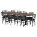 Restaurant Furniture by Barn Rectangle 96" L x 36" W Table, Steel in Gray/Brown Restaurant Furniture by Barn Furniture | 36 D in | Wayfair