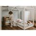 South Shore Sweedi Toddler Bed Wood in White | 47.5 H x 30.5 W x 54.5 D in | Wayfair 13701