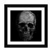 Wade Logan® Albree Modern Skull Fibers Graphic Art on Canvas Paper in Black/Gray/White | 16 H x 16 W in | Wayfair 78A04DD56E69485191587B2DECBECDE8