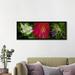 Ebern Designs Panoramic ', Pink & Purple Flowers' - Wrapped Canvas Photographic Print on Canvas in White | 24 H x 72 W x 1.5 D in | Wayfair