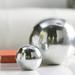 Wrought Studio™ Arber Bola Blanco Sphere/3"D, Metal in Gray | 4 H x 4 W x 4 D in | Wayfair 597485A85EC44077A69A9BFAEF46A9F9