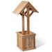 Loon Peak® Zhu 5-FT Wishing Well Planter Box Wood in Brown | 18.5 H x 24 W x 22.75 D in | Wayfair EF9DE48076994AFD9187E54C3754A295