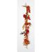 The Holiday Aisle® 4' Mums & Leaves Garland | 48 H x 10 W x 4 D in | Wayfair 8CE1C48036F24A549420931637376A4C