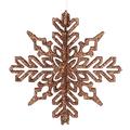 The Holiday Aisle® Snowflake Holiday Shaped Ornament Plastic in Brown | 6 H x 6 W x 6 D in | Wayfair 6E50D08599B045C3B18940632BC08F0F