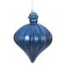 The Holiday Aisle® Onion Finial Ornament Plastic in Blue | 6 H x 6 W x 6 D in | Wayfair 50EEFD15CEC6468BB561FBF8CC24AEFF