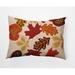 Red Barrel Studio® Polyfill Indoor/Outdoor Floral Square Throw Cushion Polyester/Polyfill blend in Orange | 14 H x 20 W x 6 D in | Wayfair