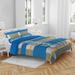 Los Angeles Chargers Heathered Stripe 3-Piece Full/Queen Bed Set
