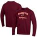 Men's Under Armour Maroon Virginia Tech Hokies Baseball All Day Arch Fleece Pullover Sweatshirt