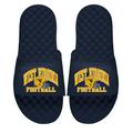 Unisex ISlide Navy West Virginia Mountaineers Football Varsity Slide Sandals