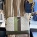 Michael Kors Bags | Michael Kors Jet Set Charm Crossbody Bag Canvas Light Sage /Olive | Color: Gold/Green | Size: Large