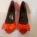 Gucci Shoes | Gucci Patent Leather Pumps | Color: Orange | Size: 7.5