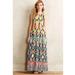 Anthropologie Dresses | Anthropologie L Floreat Dahlia Key Hole Sleeveless Maxi Dress Size 6 | Color: Gold/Orange | Size: 6