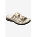 Extra Wide Width Women's Drew Ariana Sandals by Drew in Dusty Gold (Size 5 1/2 WW)