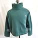 Adidas Tops | Adidas Crop Top Sweatshirt Womens Long Sleeve Workout Size Large | Color: Green/White | Size: L