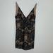 Free People Dresses | Black Nude Mini Beaded Lace Night Shimmer Dress | Color: Black/Tan | Size: 4