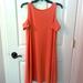 Nine West Dresses | Cut Out Shoulder Dress | Color: Orange | Size: S