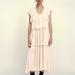 Zara Dresses | New Zara Studio Collection Cream Ruffled Midi Maxi Dress Limited Edition Nwt | Color: Cream/White | Size: M