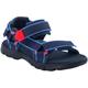 Sandale JACK WOLFSKIN "SEVEN SEAS 3 K" Gr. 35, blau (blue, red) Schuhe Jungen