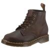 Schnürboots DR. MARTENS "6 Eye Boot 101 CRAZY HORSE", Herren, Gr. 46, braun (dunkelbraun), Leder, casual, Schuhe, Boots, Stiefel mit gepolsterter Sohle