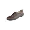 Schnürschuh NATURAL FEET "Schnürer Tirol", Damen, Gr. 37, braun (dunkelbraun), Rindsleder, Synthetik, elegant, Schuhe, mit weitem Fußbett