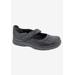 Extra Wide Width Women's Drew Endeavor Flats by Drew in Dusty Black Leather (Size 6 1/2 WW)