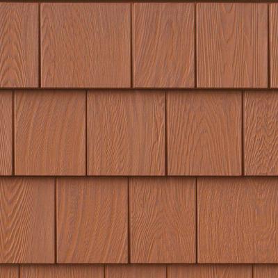 Grayne 7.5 Inch Red Cedar Vinyl Shingle Siding (1 Square) 453 Treated Cedar