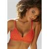 Bralette S.OLIVER "Clarissse", Damen, Gr. 34, N-Gr, rot, Microtouch, Obermaterial: 93% Polyamid, 7% Elasthan, feminin, sehr schmal, BHs, ohne Bügel aus feiner, floraler Spitze ohne Verschluss und Bügel