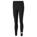 Leggings PUMA "Essentials Logo Damen" Gr. L, Normalgrößen, schwarz (black) Damen Hosen Sport Leggings