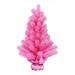 Vickerman 2' x 16" Pink Tinsel Artificial Christmas Tree, Unlit - 2' x 16"