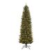 Puleo International 7.5 Foot Dans Mountain Fir Prelit Pencil Christmas Tree - 30