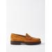 Weejuns 90s Larson Suede Penny Loafers - White - G.H.BASS Slip-Ons