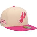 "Men's New Era Orange/Pink San Antonio Spurs Passion Mango 59FIFTY Fitted Hat"