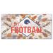 White Boise State Broncos 6'' x 12'' Hello Football Wall Art