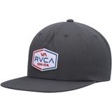 Men's RVCA Charcoal Layover Snapback Hat