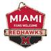Miami University RedHawks Fans Welcome Sign