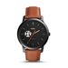 Fossil Black Saint Mary's Belles The Minimalist Slim Light Brown Leather Watch